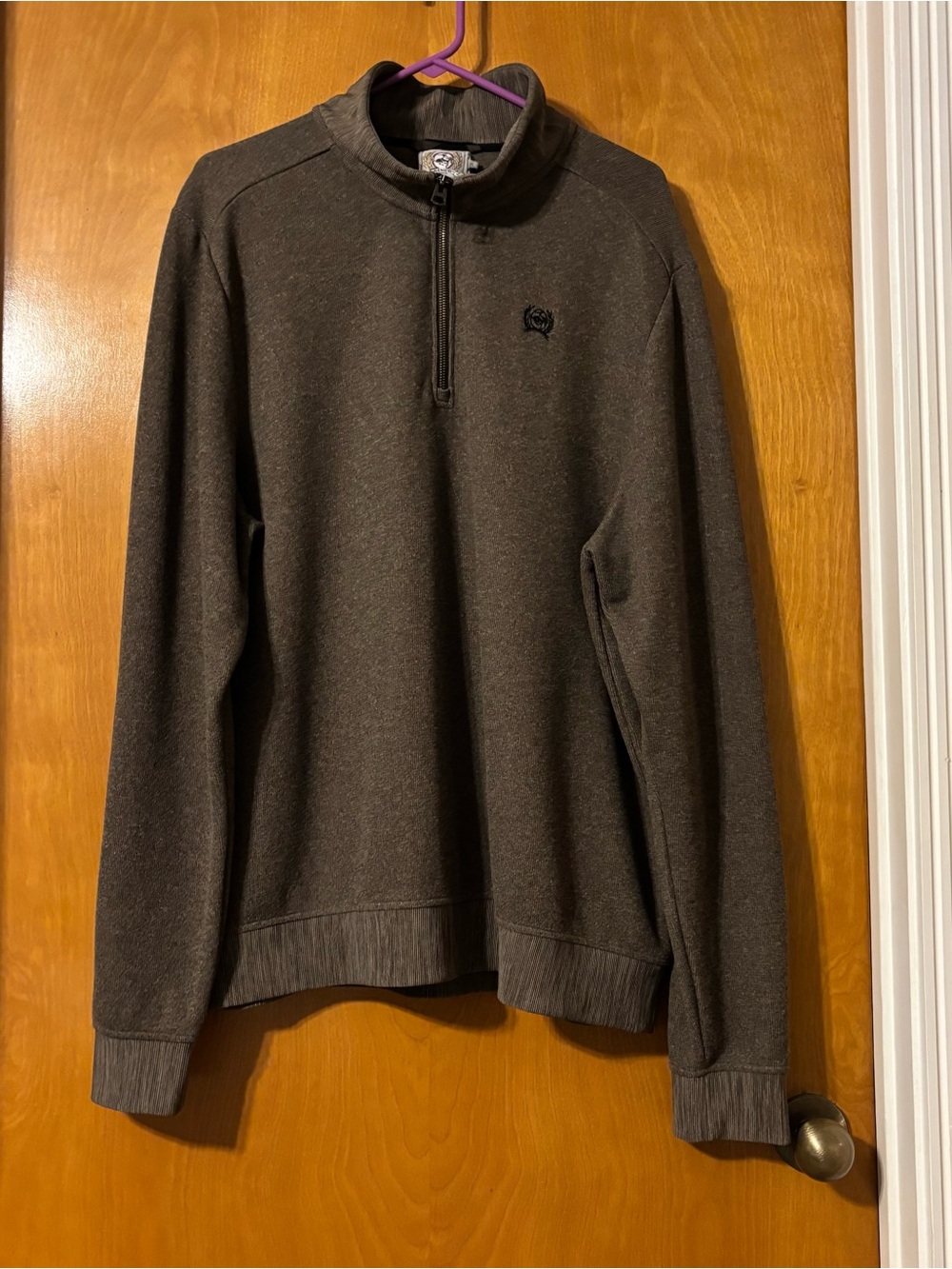 Cinch Men's Brown Half-Zip Pullover Sweater